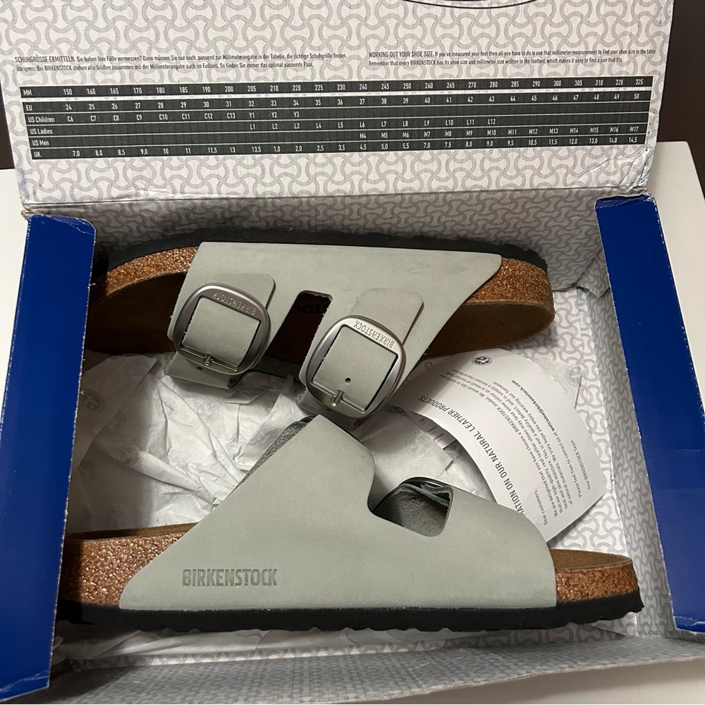 NWT Birkenstock Arizona Sandals Sage Green - Picture 4 of 6